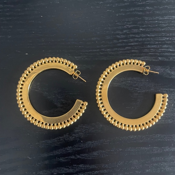 Missoma Large Gold Hoop Earrings - Picture 4 of 6